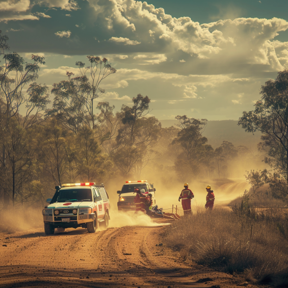 xt: "dusty road, with trees and cloudy sky in the background."